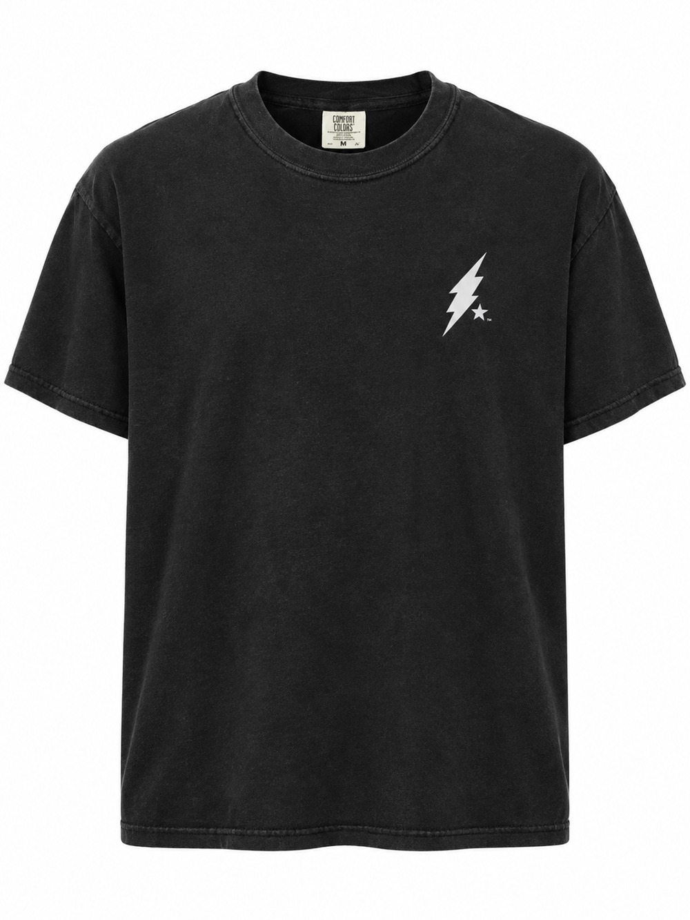 Comfort Colors Rock Graphic T-Shirt Mens M Black Coffee Bar Halloween Pumpkin
